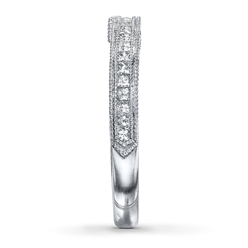 Main Image 3 of Previously Owned Neil Lane Diamond Ring 3/8 ct tw Princess-cut 14K White Gold Size 5