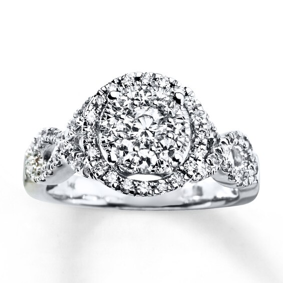 Previously Owned Diamond Engagement Ring 1 ct tw Round-cut 14K White Gold