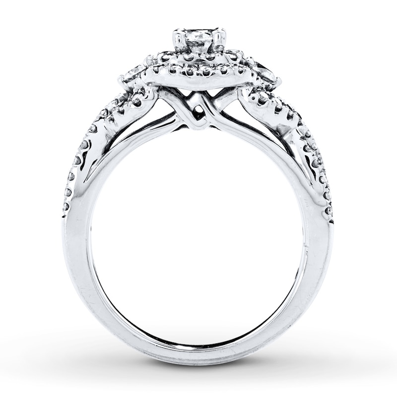 Main Image 2 of Previously Owned Diamond Engagement Ring 1 ct tw Round-cut 14K White Gold