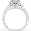 Thumbnail Image 1 of Previously Owned THE LEO Diamond Ring 3/4 ct tw Princess & Round-cut 14K White Gold