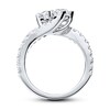 Thumbnail Image 2 of Previously Owned Ever Us Two-Stone Anniversary Ring 2 ct tw Round-cut Diamonds 14K White Gold Size 8.5