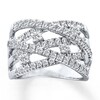 Thumbnail Image 0 of Previously Owned Diamond Ring 1 ct tw Round-cut 14K White Gold - Size 11.5