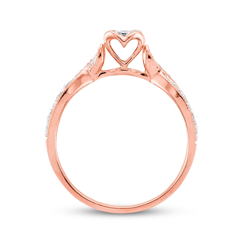 Previously Owned Diamond Ring 1/5 carat tw 10K Rose Gold