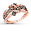 Previously Owned Le Vian Chocolate Diamonds 3/4 ct tw Ring Round-cut 14K Strawberry Gold