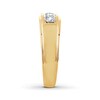 Thumbnail Image 3 of Previously Owned Men's THE LEO Diamond Band 1/2 ct tw Round-cut 14K Yellow Gold - Size 8