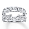 Thumbnail Image 0 of Previously Owned Diamond Enhancer Ring 1 ct tw Round-cut 14K White Gold - Size 10