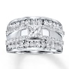 Thumbnail Image 1 of Previously Owned Diamond Enhancer Ring 1 ct tw Round-cut 14K White Gold - Size 10