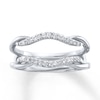 Thumbnail Image 1 of Previously Owned Diamond Enhancer Ring 1/5 ct tw Round-cut 14K White Gold Size 3.75
