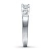 Thumbnail Image 3 of Previously Owned Diamond Wedding Band 1/2 ct tw Princess-cut 14K White Gold Size 9