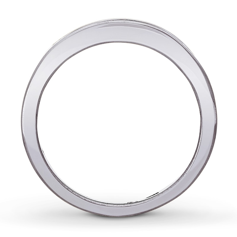 Main Image 2 of Previously Owned Ring 1/4 ct tw Princess-cut Diamonds 14K White Gold Size 4