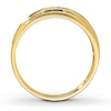 Thumbnail Image 1 of Previously Owned Men's Diamond Wedding Band 1/10 ct tw Round-cut 10K Yellow Gold - Size 7