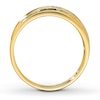 Thumbnail Image 2 of Previously Owned Men's Diamond Wedding Band 1/10 ct tw Round-cut 10K Yellow Gold - Size 7