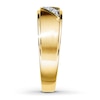 Thumbnail Image 2 of Previously Owned Men's Diamond Wedding Band 1/10 ct tw Round-cut 10K Yellow Gold - Size 7