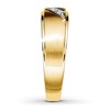 Thumbnail Image 3 of Previously Owned Men's Diamond Wedding Band 1/10 ct tw Round-cut 10K Yellow Gold - Size 7