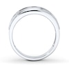 Thumbnail Image 1 of Previously Owned Men's Wedding Band 1 ct tw Round-cut Diamonds 10K White Gold - Size 13