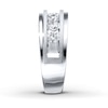 Thumbnail Image 2 of Previously Owned Men's Wedding Band 1 ct tw Round-cut Diamonds 10K White Gold - Size 13