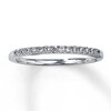Thumbnail Image 1 of Previously Owned Diamond Wedding Band 1/6 ct tw Round-cut 14K White Gold - Size 4.25