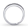 Thumbnail Image 2 of Previously Owned Diamond Wedding Band 1/6 ct tw Round-cut 14K White Gold - Size 4.5