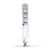 Thumbnail Image 3 of Previously Owned Diamond Wedding Band 1/2 ct tw Round-cut 14K White Gold - Size 9.5