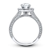 Thumbnail Image 2 of Previously Owned Previously Owned Neil Lane Ring 2 ct tw Cushion, Princess & Round-cut Diamonds 14K White Gold - Size 4.5
