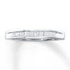 Thumbnail Image 1 of Previously Owned Diamond Wedding Band 1/4 ct tw Princess-cut 14K White Gold Size 4.25