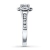 Thumbnail Image 3 of Previously Owned Diamond Engagement Ring 1 ct tw Round-cut 14K White Gold - Size 9.25