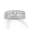Previously Owned Diamond Anniversary Ring 1 ct tw Round-cut 14K White Gold