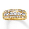 Thumbnail Image 1 of Previously Owned Diamond Anniversary Ring 1 ct tw Round-cut 14K Yellow Gold - Size 9.75