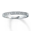 Thumbnail Image 1 of Previously Owned Diamond Anniversary Band 1/8 ct tw Round-cut 14K White Gold Size 3.5