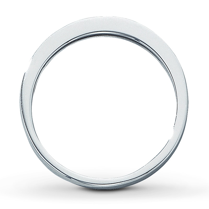 Main Image 2 of Previously Owned Diamond Anniversary Band 1/8 ct tw Round-cut 14K White Gold Size 3.5