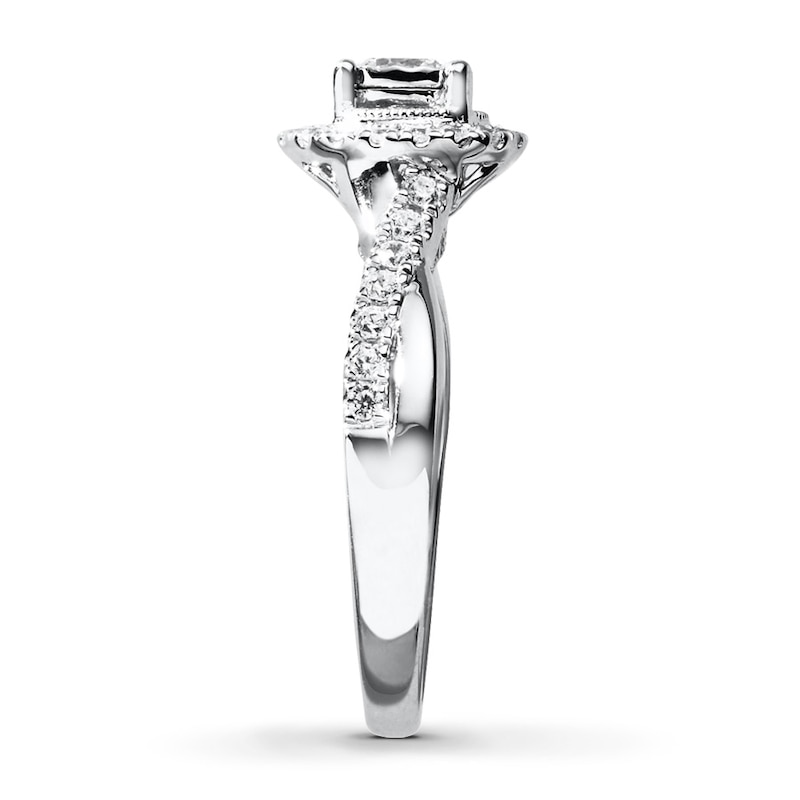 Main Image 3 of Previously Owned Diamond Engagement Ring 5/8 ct tw Round-cut 14K Gold Size 9