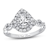 Thumbnail Image 1 of Previously Owned Neil Lane Engagement Ring 1-1/8 ct tw Pear & Round-cut Diamonds 14K White Gold - Size 4.5