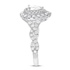Thumbnail Image 3 of Previously Owned Neil Lane Engagement Ring 1-1/8 ct tw Pear & Round-cut Diamonds 14K White Gold - Size 4.5