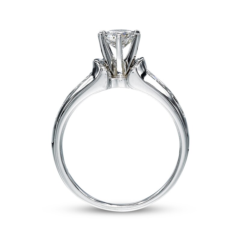 Previously Owned Diamond Engagement Ring 1 ct tw Round-cut 14K White Gold