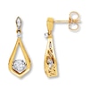 Thumbnail Image 1 of Previously Owned Unstoppable Love 1/6 ct tw Diamonds 10K Yellow Gold Earrings