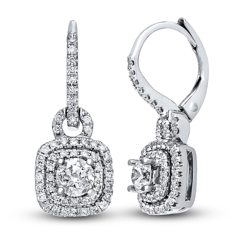 Main Image 1 of Previously Owned Neil Lane Earrings 7/8 ct tw Diamonds 14K White Gold