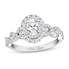 Thumbnail Image 0 of Previously Owned Neil Lane Bridal Diamond Ring 1-1/6 ct tw Oval & Round-cut 14K White Gold