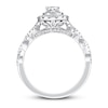 Thumbnail Image 1 of Previously Owned Neil Lane Bridal Diamond Ring 1-1/6 ct tw Oval & Round-cut 14K White Gold