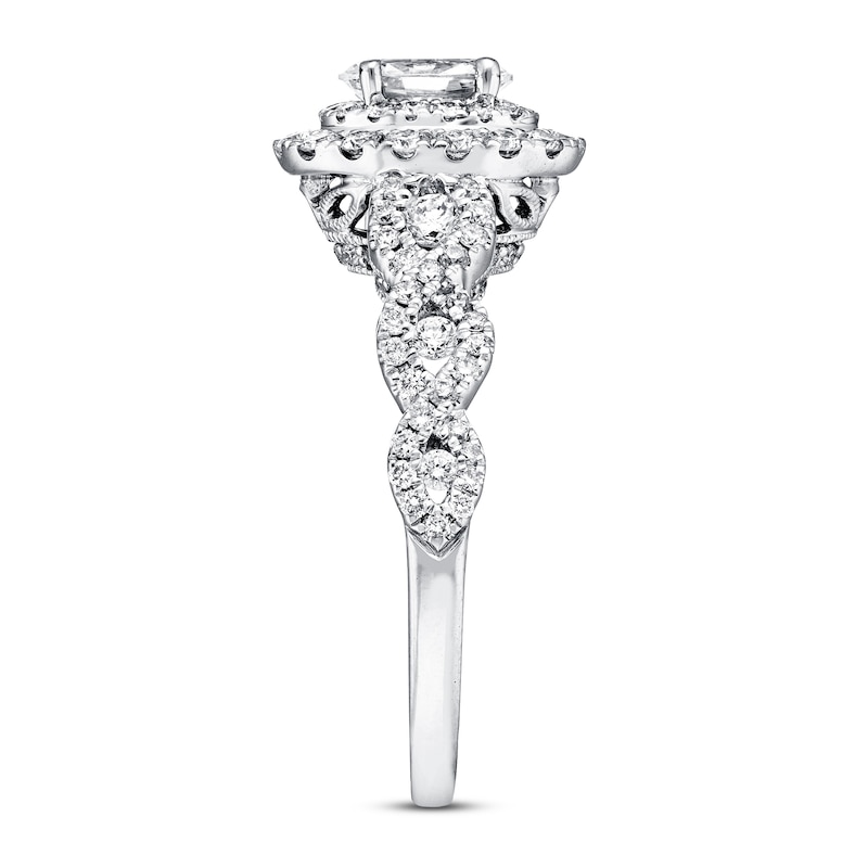 Previously Owned Neil Lane Bridal Diamond Ring 1-1/6 ct tw Oval & Round-cut 14K White Gold