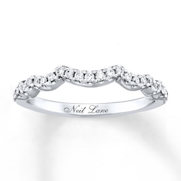 Previously Owned Neil Lane Wedding Band 1/5 ct tw Round-cut Diamonds 14K White Gold