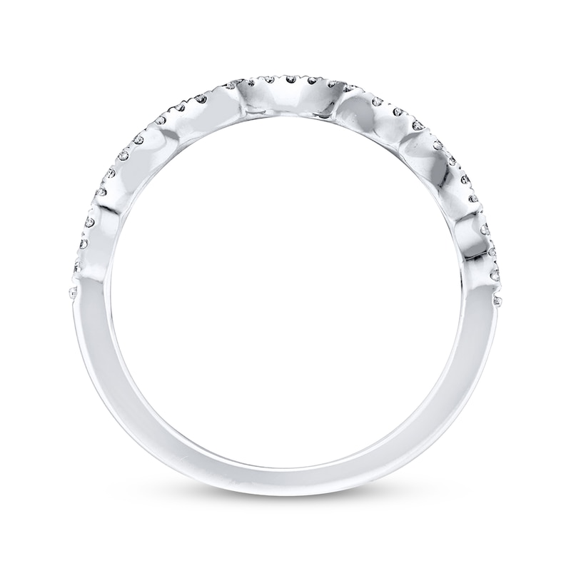 Main Image 3 of Previously Owned Neil Lane Wedding Band 1/6 ct tw Round-cut Diamonds 14K White Gold