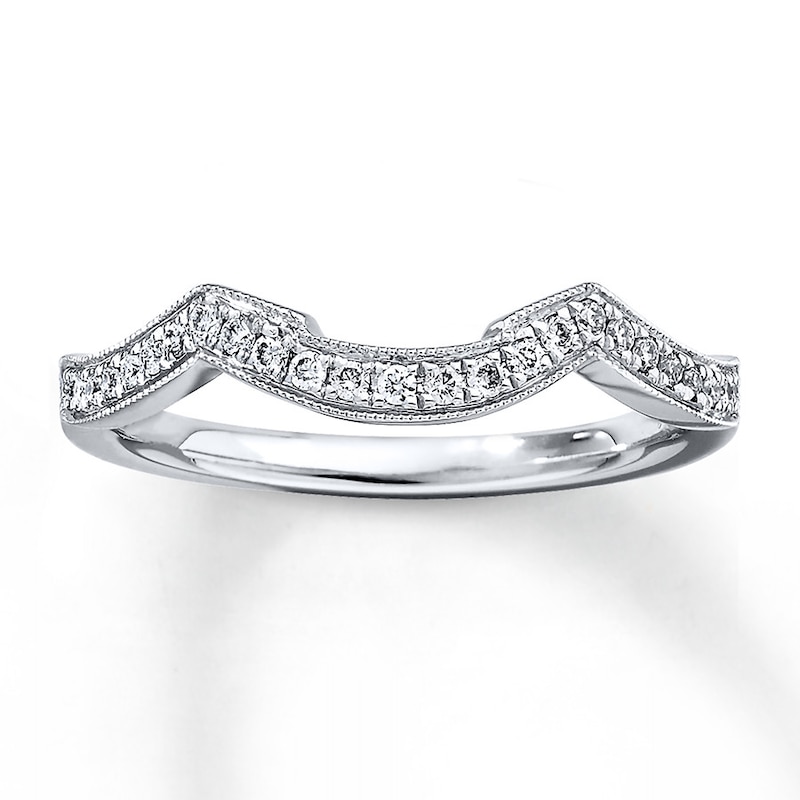 Main Image 1 of Previously Owned Neil Lane Diamond Band 1/8 ct tw Round-cut 14K White Gold