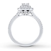 Thumbnail Image 2 of Previously Owned Neil Lane Engagement Ring 7/8 ct tw Radiant & Round-cut Diamonds 14K White Gold