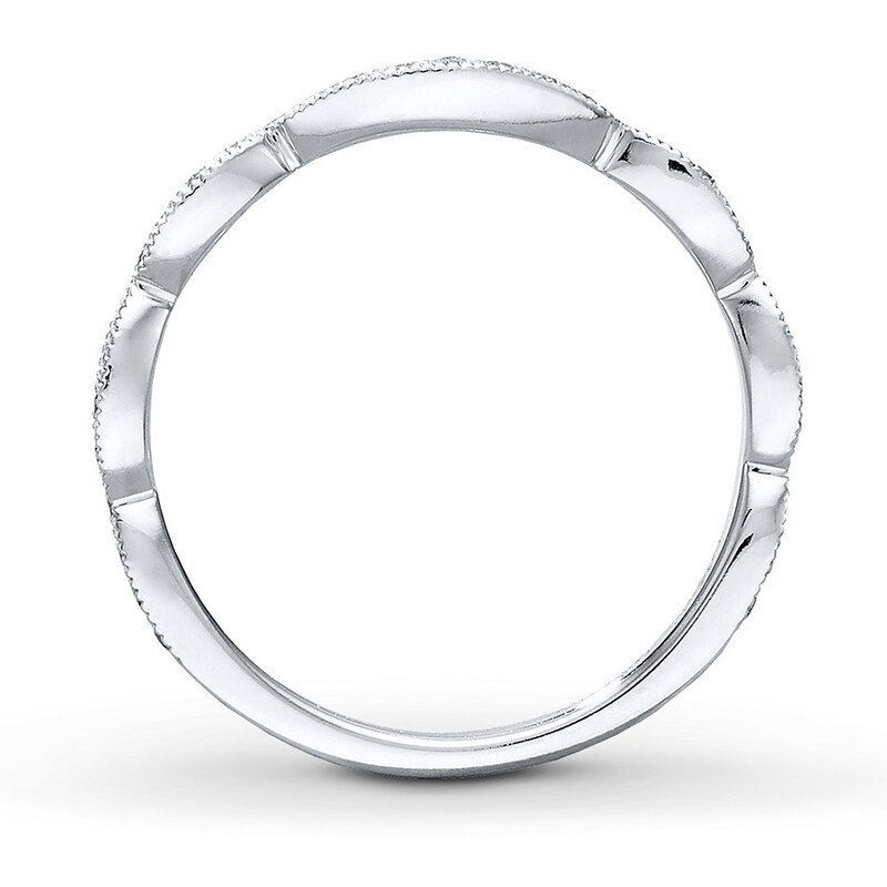 Main Image 2 of Previously Owned Neil Lane Wedding Band 1/5 ct tw Round-cut Diamonds 14K White Gold - Size 5.5