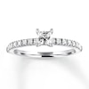 Thumbnail Image 0 of Previously Owned Diamond Ring 1/2 ct tw Princess & Round-cut 14K White Gold