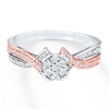 Previously Owned Diamond Promise Ring 1/5 ct tw 10K Rose Gold Sterling Silver