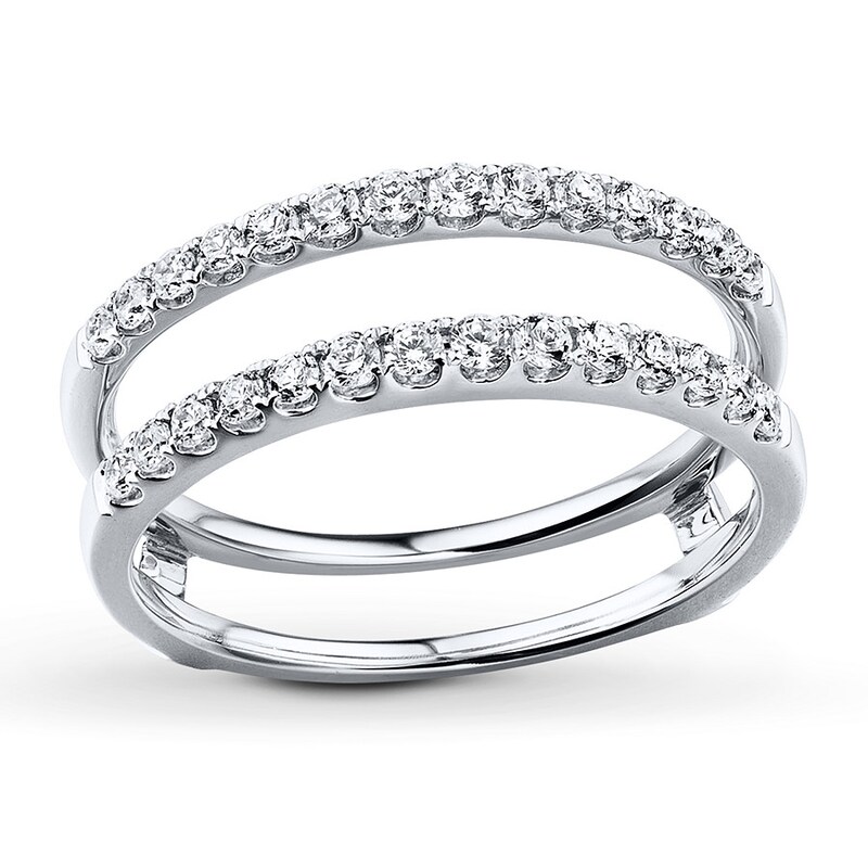 Main Image 1 of Previously Owned Diamond Enhancer Ring 1/2 ct tw Round-cut 14K White Gold