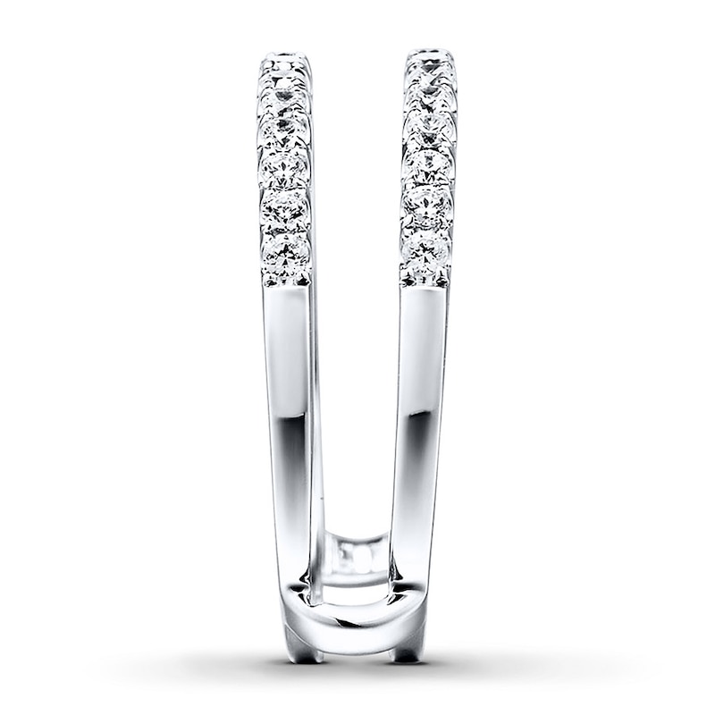 Main Image 3 of Previously Owned Diamond Enhancer Ring 1/2 ct tw Round-cut 14K White Gold