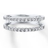 Thumbnail Image 4 of Previously Owned Diamond Enhancer Ring 1/2 ct tw Round-cut 14K White Gold