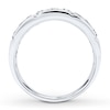 Thumbnail Image 2 of Previously Owned Men's Wedding Band 1 ct tw Round-cut Diamonds 14K White Gold